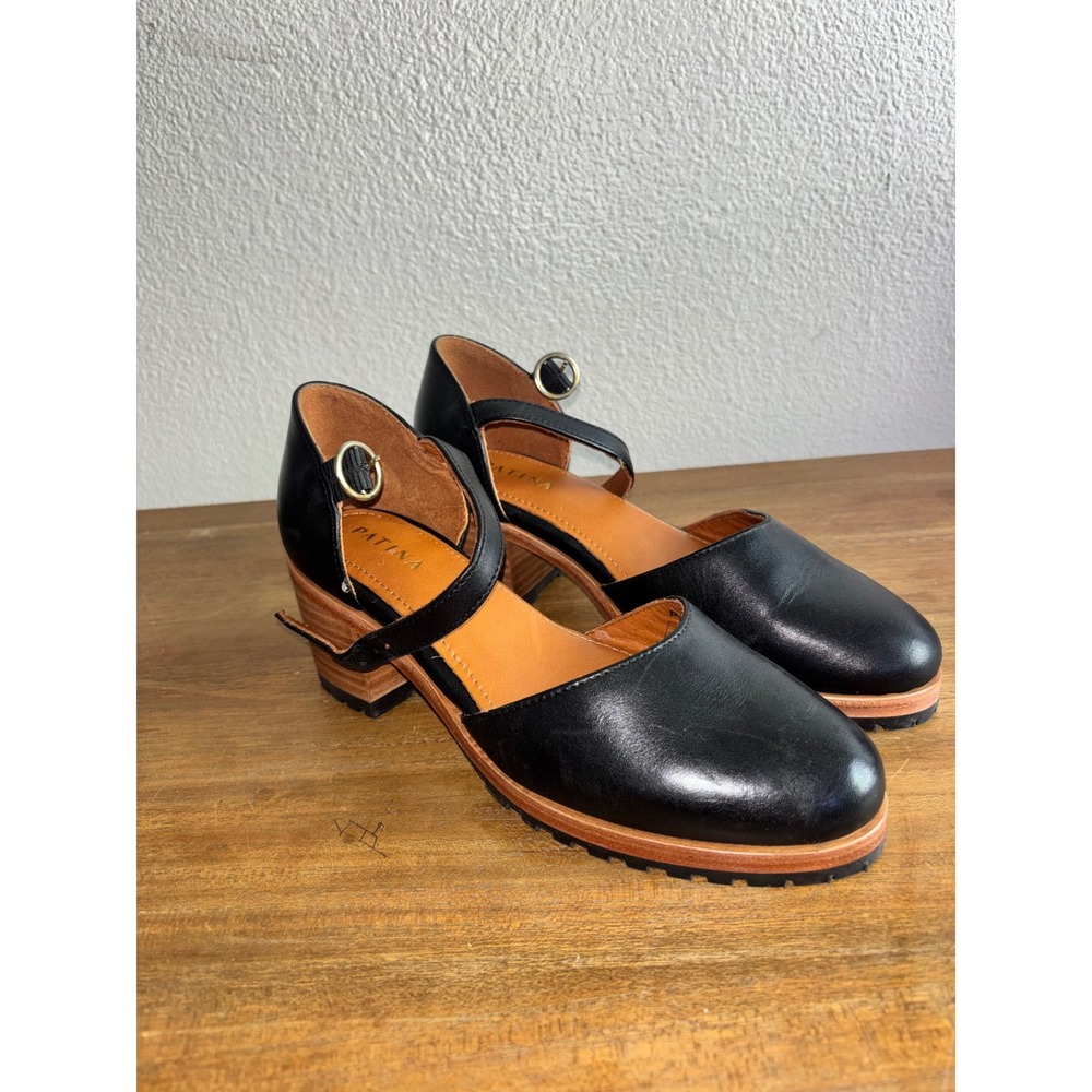 Patina Portland Leather Goods Mary Jane black women size 7.5